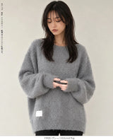 モヘアライクオーバーニット