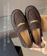 ゴールドプレートローファー
