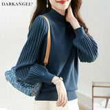 プリーツスリーブニット