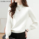 プリーツスリーブニット